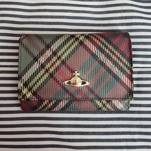 Vivienne Westwood Wallet Saffiano Checkered